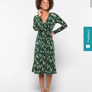 Stitchfix KAILEIGH
Rosalyn Knit Midi Faux Wrap Floral Print Dress Extra Large